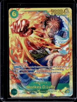 2025 One Piece Carrying On His Will Monkey D Luffy Alternate Art #OP13-118 - Image 1