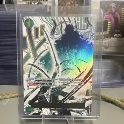 Demon Aura Nine Sword Style Asura Blades Drawn OP12-037 Holo Event, One Piece - Image 1