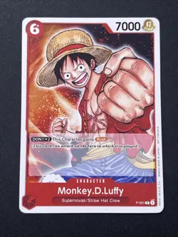 One Piece TCG Monkey D. Luffy (Promotion Pack 2022) P-001 Promo Card - Image 1