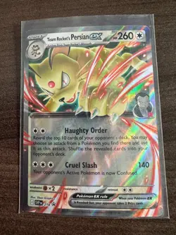 Team Rocket's Persian ex 218 Promo Holofoil SV: Scarlet & Violet Promo Cards NM - Image 1