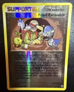 Fossil Excavator 82/100 Majestic Dawn Reverse Holo Supporter Pokemon Card - Image 1