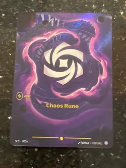 Chaos Rune (Alternate Art) Card – Riftbound Spiritforged Set - Fresh from Pack - Image 1