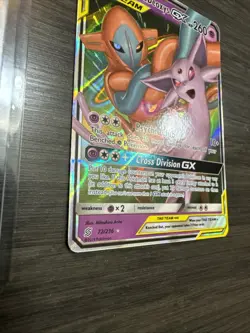 Espeon & Deoxys GX Holo Rare Full art 72/236 Pokemon Card - Image 4