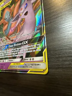 Espeon & Deoxys GX Holo Rare Full art 72/236 Pokemon Card - Image 5