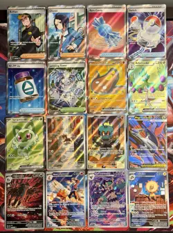 Pokemon 16 Card Lot - Acended Heroes Mega Evolution IR and Full Art Card Lot!!! - Image 1