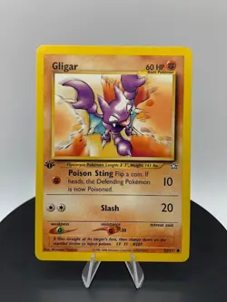 Gligar 59/111 1st Edition Common Neo Genesis 2002 WOTC Pokemon Card - Image 1