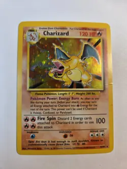 Pokemon 1999 Charizard Original Base Set Holo Card 4/102 - Image 1