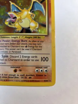 Pokemon 1999 Charizard Original Base Set Holo Card 4/102 - Image 4
