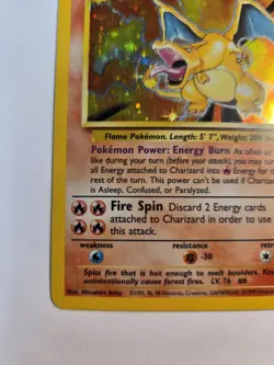 Pokemon 1999 Charizard Original Base Set Holo Card 4/102 - Image 5