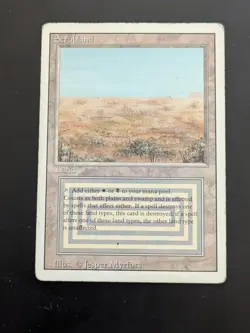 Scrubland, Dual Land, Revised see pics for condition - Image 1
