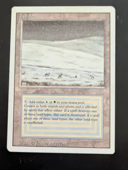 MTG Tundra Revised Edition - See picts for condition - Image 1