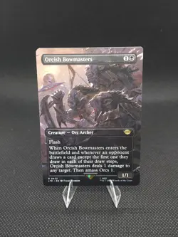 MTG Orcish Bowmasters [BORDERLESS] #433 - The Lord of the Rings - Pack Fresh! - Image 1