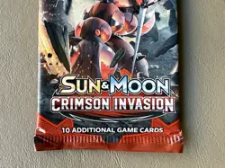 Pokemon TCG Sun and Moon CRIMSON INVASION Booster Pack Factory Sealed NIP 820650802492 - Image 5