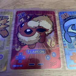 Pokemon Poke Baby Cards Jolteon, Flareon, And Vaporeon SRs Misprint On Vaporeon - Image 3