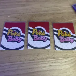 Pokemon Poke Baby Cards Jolteon, Flareon, And Vaporeon SRs Misprint On Vaporeon - Image 5