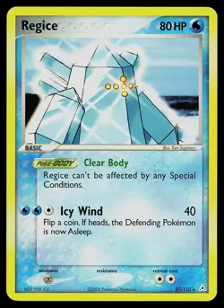 Pokemon Card - Regice Holon Phantoms 27/110 Rare Non-Holo - Image 1