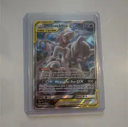 Pokemon Mewtwo & Mew GX TAG TEAM Promo Holo Sm SM191 - Image 1