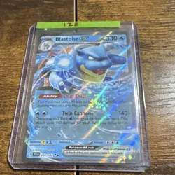 Pokemon Blastoise ex 030/142 Sv07: Stellar Crown Double Rare Holo 330 HP Stage 2 - Image 1