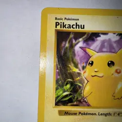 1999 Pikachu Pokemon Card 40HP 58/102 Purple Background Red cheeks - Image 5