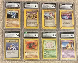 CGC 9.5 Pokemon Vintage Slabs Lot- Legendary Collection And Expedition! - Image 1