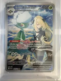 2025 POKEMON DRI EN-DESTINED RIVALS ILLUSTRATION RARE CYNTHIA'S ROSERADE PSA 9 - Image 4