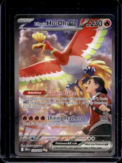 2025 Pokemon Destined Rivals Ethan's Ho-Oh ex #230/182 - Image 1
