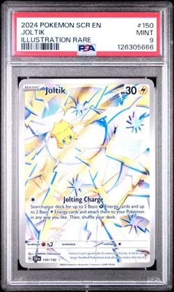 2024 POKEMON SCR EN-STELLAR CROWN ILLUSTRATION RARE #150 JOLTIK PSA 9 - Image 1