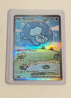 Pokemon Mew EX SV: Paldean Fates Special Illustration Rare 232/091 Holo English - Image 1