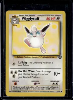 1999 Pokemon Jungle Wigglytuff #32/64 - Image 1