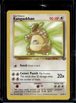 1999 Pokemon Jungle Kangaskhan #21/64 - Image 1