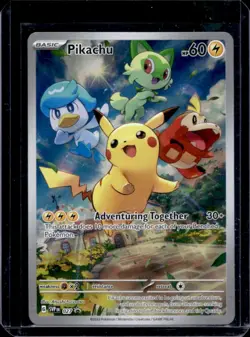 2025 Pokemon SV Black Star Promos SVP EN Pikachu VAR #027b - Image 1