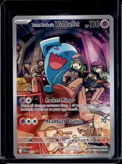 2023-25 Pokemon SV Black Star Promos SVP EN Team Rocket's Wobbuffet #203 - Image 1