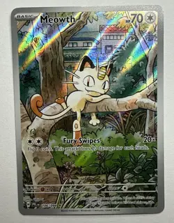 Meowth 106/94 Full Art Phantasmal Flames Pokemon TCG MINT CONDITION NEW - Image 1