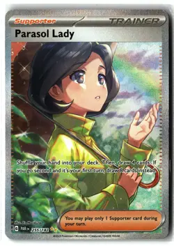 Parasol Lady ⭐ 255/182 Holo Special Illustration Rare Paradox Rift Pokemon NM - Image 1