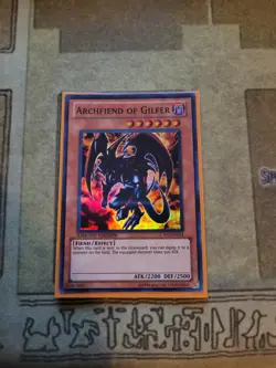 YUGIOH ARCHFIEND OF GILFER CT07-EN014 SUPER LIMITED ED NM/VLP - Image 1