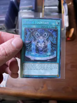 Yugioh Runick Fountain MP23-EN239 Prismatic Secret Rare 1st Edition - Image 1