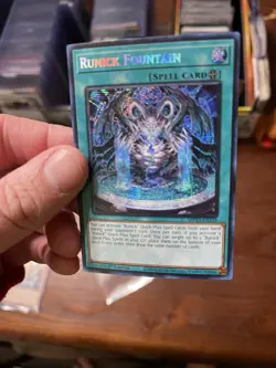 Yugioh Runick Fountain MP23-EN239 Prismatic Secret Rare 1st Edition - Image 3