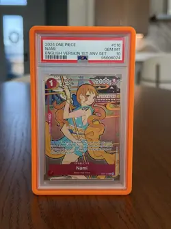 One Piece PSA 10 Nami OP01-016 English Version 1st Anniversary Set - Image 1