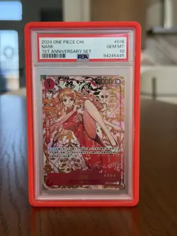 2024 One Piece Chinese 1st Anniversary Set 016 Nami Serial #4294 PSA 10 GEM MINT - Image 1