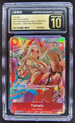 2025 ONE PIECE CCG YAMATO ALTERNATE ART EB01-007 CGC 10 PRISTINE B PT - Image 1