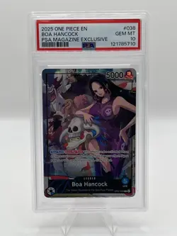 Hancock Boa PSA 10 Magazine Exclusive 2025 One Piece Promos Op07-038 PSA 10 - Image 1