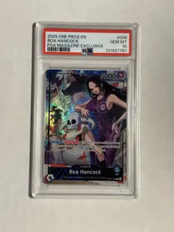 One Piec Boa Hancock PSA 10 Gem Mint Magazine Exclusive OP07-038 - Image 1
