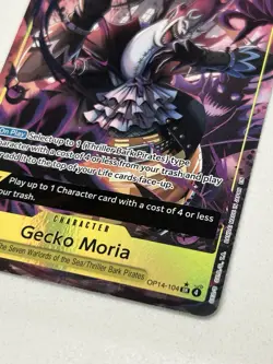 One Piece Gecko Moria Alt Art OP14-104 SR Super Rare Holo 10000 Power English - Image 2