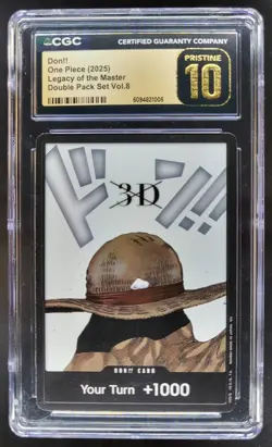 2025 ONE PIECE CCG DON!! LEGACY OF THE MASTER CGC 10 PRISTINE 3D B PT - Image 1