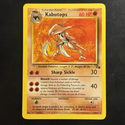 Pokemon TCG Kabutops 24/62 Fossil Unlimited Non-Holo Card WotC 1999 - Image 1