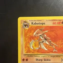 Pokemon TCG Kabutops 24/62 Fossil Unlimited Non-Holo Card WotC 1999 - Image 2