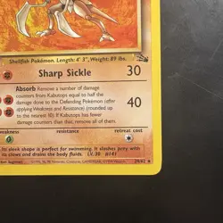 Pokemon TCG Kabutops 24/62 Fossil Unlimited Non-Holo Card WotC 1999 - Image 4