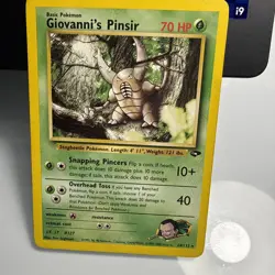 Giovanni's Pinsir 24/132 Non Holo Rare Gym Challenge Pokemon Card - Image 1