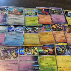 LOT OF 180+ Authentic Pokemon Holo Rare American Japanese NO REVERSE Shiny Cards - Image 3