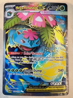 Pokemon TCG Mega Venusaur EX 155/132 Mega Evolution English Card, NM Ultra Rare - Image 1